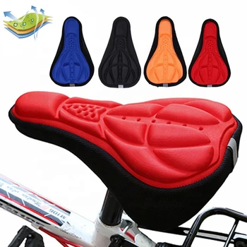 3D-чехол для седла горного велосипеда, толстая дышащая Супер Мягкая подушка для сиденья велосипеда, силиконовая губка, гелевое сиденье для велосипеда, аксессуары для велосипеда