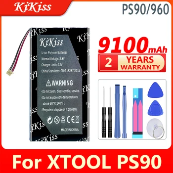 9100mAh KiKiss Мощный Аккумулятор PS 90/960 Для XTOOL PS90 Automotive OBD2 OBD 2 Car 7.4V 8.2V Литий-ионные Аккумуляторные Батареи