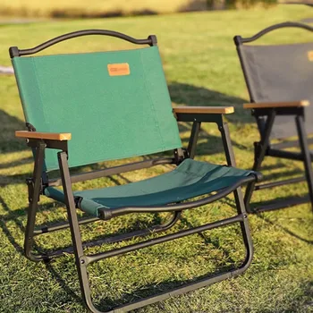 Складное кресло-качалка для кемпинга, Зеленое Металлическое кресло-качалка для пляжной рыбалки, Сверхлегкая уличная мебель Silla Playa Plegables