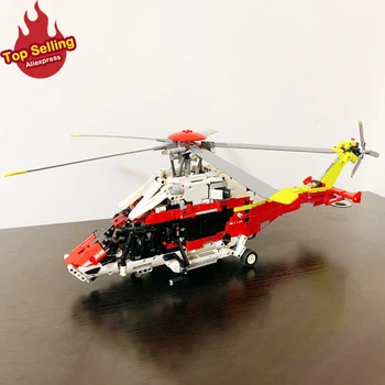 Техническая Серия Летательный Аппарат Спасательный Вертолет Совместимый 42145 Moc Строительный Блок Кирпичи Обучающая Детская Игрушка В Подарок 2001шт