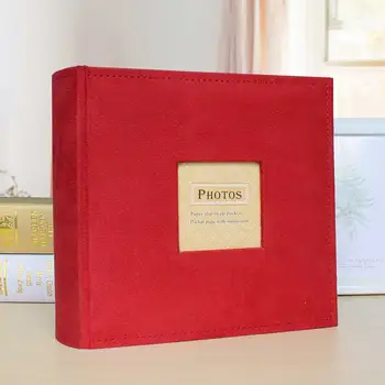 6-дюймовый фотоальбом с 200 карманами для скрапбукинга в винтажном стиле Memory Book