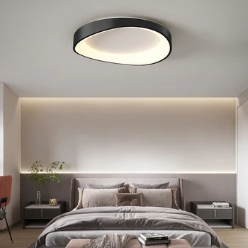 Современный и минималистичный светильник для спальни, светильник для главной спальни, домашний минималистичный круглый потолочный светильник в скандинавском стиле