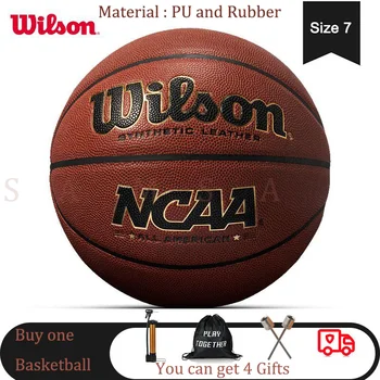 Оригинальный баскетбольный мяч Wilson Basketball 7 размера, высококачественный баскетбольный мяч для тренировок на открытом воздухе или в помещении для спорта НБА