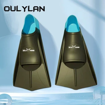 Oulylan Силиконовые профессиональные ласты для подводного плавания Короткие Мужские женские Детские ласты для плавания с трубкой Детские Ласты Снаряжение для дайвинга