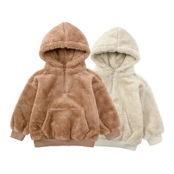 Толстовки для детей, Корейская детская толстовка с длинным рукавом, зимняя одежда для мамы и мальчиков, осенняя куртка для маленьких девочек 3 лет