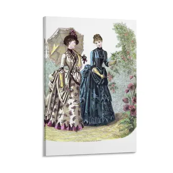 Поздневикторианская цветная модная тарелка Картина на холсте настенное искусство картина на холсте Украшение спальни