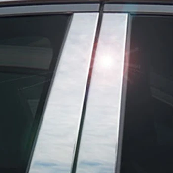 Хромированные 6шт Автомобильные Стойки, Накладка на дверное стекло для Infiniti Q50 V37/Nissan Skyline 2014-2023 Наклейка на колонну BC