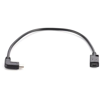 90-Градусный кабель USB Type C от мужчины к Mini USB-женщине для ноутбука, адаптер, конвертер, Прямая поставка