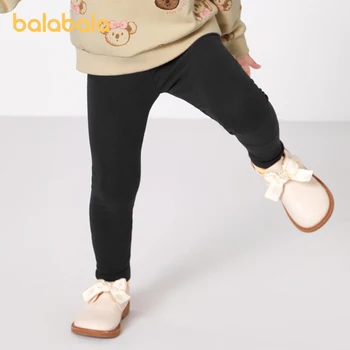 Леггинсы для девочек Balabala Toddler 2023, Осенние удобные однотонные Модные эластичные брюки