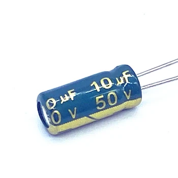 20 шт./лот 50 В 10 МКФ алюминиевый электролитический конденсатор размер 4 * 7 мм 10 МКФ 20%