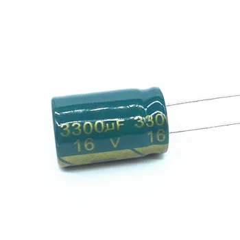 6 шт./лот 3300uf16V Низкий ESR /Импеданс высокочастотный алюминиевый электролитический конденсатор размером 13 *20 16V 3300uf 20%