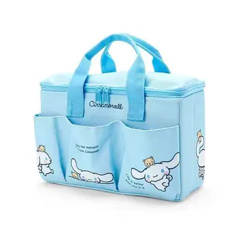 2023 Sanrioed Портативная сумка для хранения Kawaii Anime Melody Kuromi Cinnamoroll Женская косметичка для макияжа Органайзер для туалетных принадлежностей