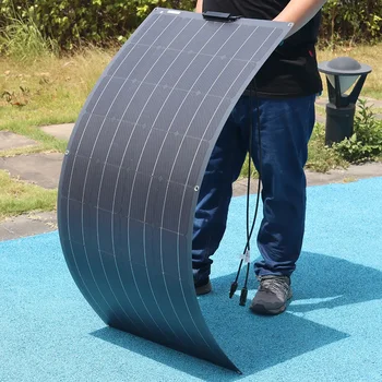 солнечное автомобильное зарядное устройство 12v 450w 300w 150w комплект гибких солнечных панелей монокристаллический солнечный элемент фотоэлектрическая система для Лодки RV