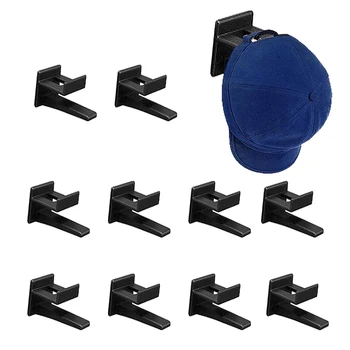 10шт настенные шкафы шлема клей крючки без сверления организатор шляпа ковбойская шляпа держатель сильный шляпа вешалка для стены дисплей