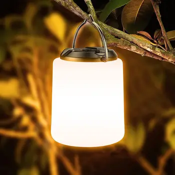 Перезаряжаемый фонарь для кемпинга, Перезаряжаемый светодиодный фонарь для кемпинга Blukar Lampe-Lumière Blanche Chaude 3000K, 3 режима подсветки