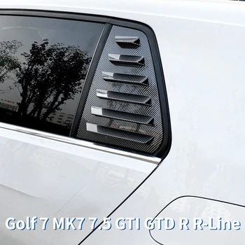 2ШТ Отделка Крышки Жалюзи Заднего Стекла Автомобиля для Volkswagen Golf 7 MK7 7.5 GTI GTD R R-Line 2013-2020 Боковая Вентиляционная Решетка