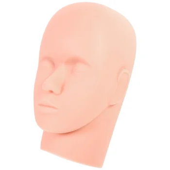 Модель головы манекена для наращивания ресниц Практика макияжа Специальная косметология Материал ПВХ