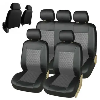 Ковшеобразные чехлы для сидений из искусственной кожи Универсальный защитный чехол для автомобиля Водонепроницаемый Прочный чехол для салона автомобиля для такси автобусов Седана