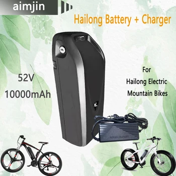 18650 52V 10000mAh Литиевая Батарея Ebike Подходит для Электрического Велосипеда Hailong 350 Вт 500 Вт 750 Вт 1000 Вт Зарядное Устройство + Ячейка