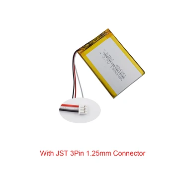 3,7 V 1500 mAh 5.55Wh 454261 Термистор 3 Кабеля JST 3Pin 1,25 мм Литий-Полимерный Lipo Аккумулятор Для GPS Камеры DashCam Bluetooth Динамика