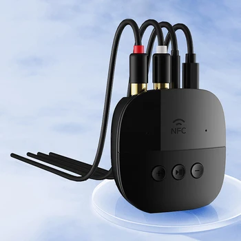 Стереокомпонентные Аудиоприемники U-ДИСК/TF-Карта Bluetooth-Совместимый Беспроводной Аудиоприемник 5.2 3-5 Мм AUX RCA для автомобильной Стереосистемы