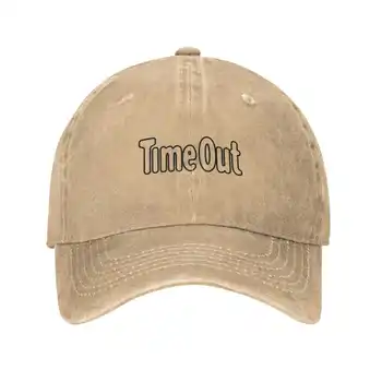 Логотип Time Out С печатным Графическим Логотипом бренда Высококачественная Джинсовая кепка Вязаная шапка Бейсболка