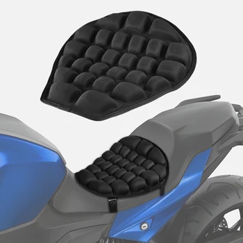 Подушка сиденья мотоцикла Универсальная Надувная Воздушная подушка Универсальный Коврик для моторного сиденья Yamaha KTM AIRHAWK Черный