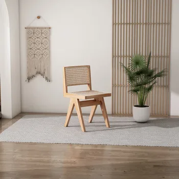 Деревянный плетеный стул для отдыха Дизайн офисной гостиной Игровые Сетчатые стулья Для отдыха на открытом воздухе Современная ресторанная мебель Sedie Pranzo