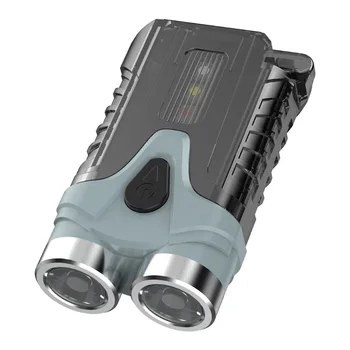 Портативный Мини-брелок-фонарик LED с 7 режимами аварийного освещения, перезаряжаемый USB Карманный фонарь для кемпинга с магнитным всасыванием