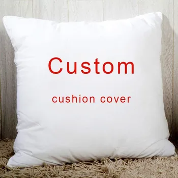 Наволочка на заказ, персонализированная уютная наволочка с вашим рисунком и текстом, декоративные подушки для дома, подарки для дома 45x45 см
