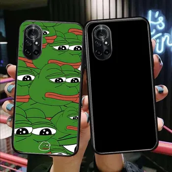 Чехол для телефона Sad Frog Funny Pepe для Honor 70 50 20 7S X9 X8 X7 Magic 4 3 Pro, мягкий черный чехол для телефона