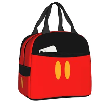Изолированная сумка для ланча с аниме Микки для женщин, Сменный мультяшный кулер, термальный ланч-бокс, офис, Работа, школа