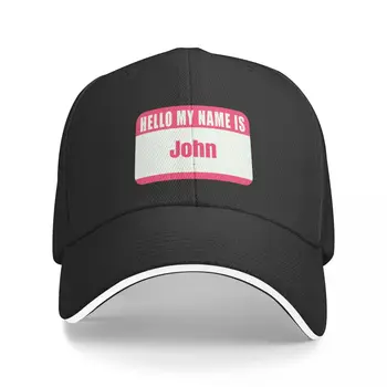 Новый Привет, меня зовут Джон, Бейсбол с бейджиком, Дизайнерская шляпа, шляпа с диким мячом, шляпы дальнобойщиков, Женская шляпа, мужская