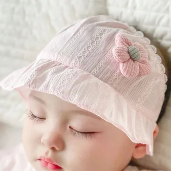 Детская шапочка-бини, тонкая защитная шапочка для девочки, летняя защитная шапочка для новорожденной девочки