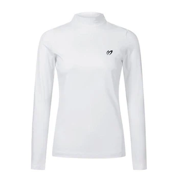 Женская одежда для гольфа с длинным рукавом, теплая и защищающая от скатывания, усовершенствованный дизайн, удобная повседневная спортивная трикотажная футболка