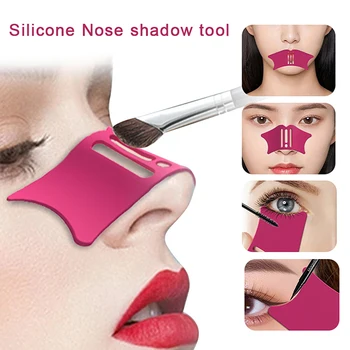 Силиконовое средство для макияжа носа Тени для носа, инструмент для макияжа, Профессиональная подводка для глаз, Трафареты для макияжа, Косметические Вспомогательные инструменты для ремонта