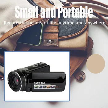 Цифровая камера с разрешением 2400 Вт и 3,0-дюймовым поворотным экраном, портативный домашний видеорегистратор 1080P, камера для портретного видеоблога DV