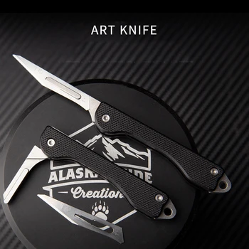 G10 Новый популярный Мини-художественный нож EDC, Портативный Ключевой нож, Открытый Нож для вскрытия коробок, Нож для бумаги, хирургическое лезвие, Портативный нож.