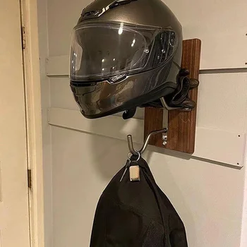 Держатель для показа шлемов с 2 крючками, вешалка для мотоциклетных шлемов, ключи, крючок для пальто для мотоцикла, бейсбольная кепка, шлем для бейсбола и регби