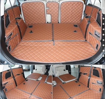 Высококачественные хорошие коврики! Специальные коврики для багажника Mazda 5 на 7 мест 2015-2007, водонепроницаемые ковры для багажника, грузовой лайнер для Mazda 5 2010
