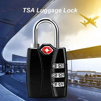 Одобренный TSA Замок для багажа, 3-позиционный сбрасываемый кодовый замок, дорожный чемодан, спортивная сумка, кодовый замок для шкафчика
