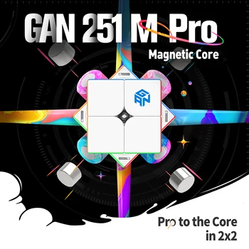 [Picube] GAN251 M Pro Air Leap 2x2 Магнитный Скоростной Куб Профессиональный GANCUBE 251M 2x2x2 Mangetic Cubo Пазлы GAN251 Magic Cubo