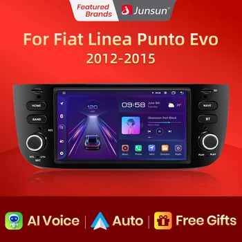 Junsun V1 Android Авторадио для Fiat Linea Punto evo 2012-2015 Автомобильный Радиоприемник Мультимедиа Bluetooth 7-Дюймовый DVD-плеер С Сенсорным экраном