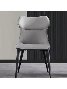 Итальянский минималистичный обеденный стул, современный минималистичный высококачественный стул с удобной спинкой, роскошный домашний ресторан Nordic Light