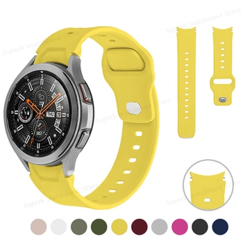 Спортивный силиконовый ремешок 20 мм для Samsung Galaxy Watch 4/5 Классический ремень 46/42 мм для Samsung Galaxy Watch 40/44 мм без зазоров браслет