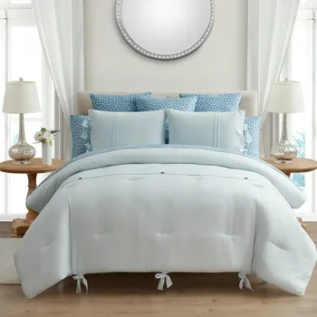 Лидер продаж, высококачественная светло-голубая кровать Serena из 10 предметов в сумке, для взрослых