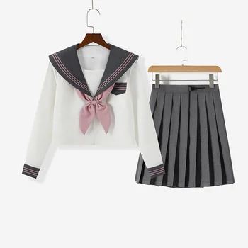 Школьная форма 2022 для девочек Японского класса, школьная форма моряка, студенческая одежда для девочек, Аниме, костюм моряка для женщин, S-3XL