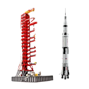 В наличии 10003 Наборы для экспедиции космического шаттла Saturn-V Launch Umbilical Tower 21309 Строительные блоки, Детские игрушки 92176