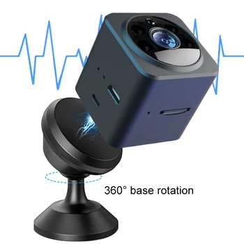 Мини-камера WiFi 1080P HD с интеллектуальным шумоподавлением, Маленькая видеокамера ночного видения, Профессиональный Умный дом, портативная Микрокамера