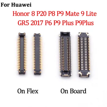 2шт Штекер ЖК-дисплея Flex FPC Разъем Для Huawei Honor 8 P20 P8 P9 Mate 9 Lite GR5 2017 P6 P9 Plus P9Plus Плата 40Pin